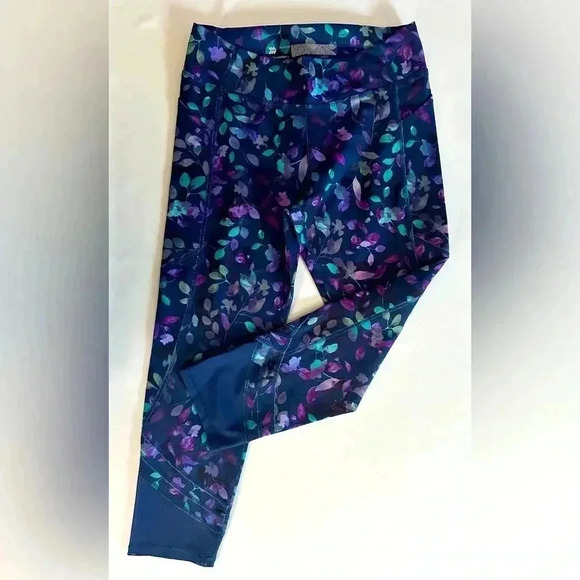 all in motion Girl's Activewear Flower Print Leggings (614) - Picture 3 of 9